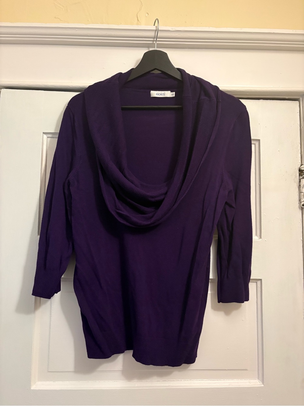 Ricki's Deep Purple Cowl Neck Sweater